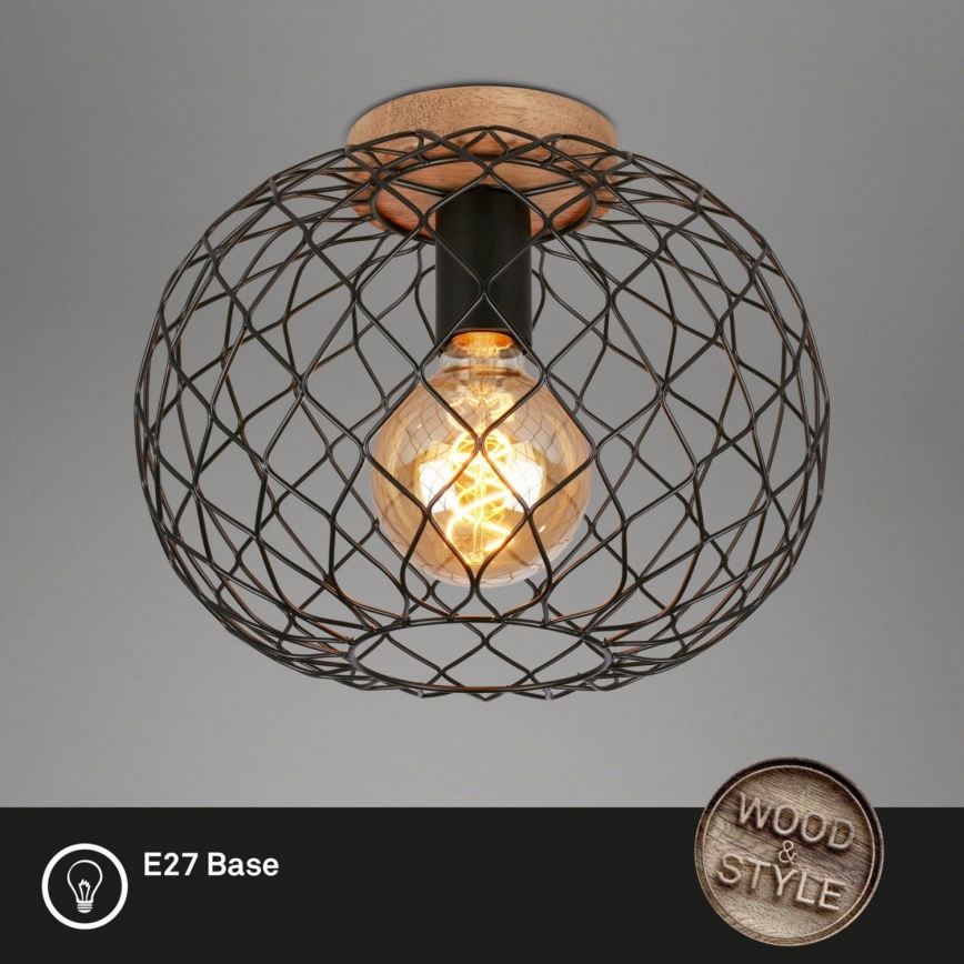 Brilo - Φωτιστικό οροφής WINKI 1xE27/40W/230V Καουτσουκόδεντρο