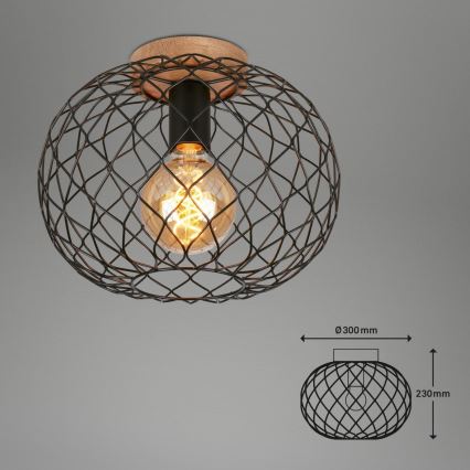 Brilo - Φωτιστικό οροφής WINKI 1xE27/40W/230V Καουτσουκόδεντρο
