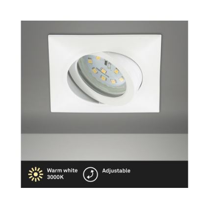 Brilo - Χωνευτό Φωτιστικό μπάνιου LED LED/5W/230V IP23 λευκό
