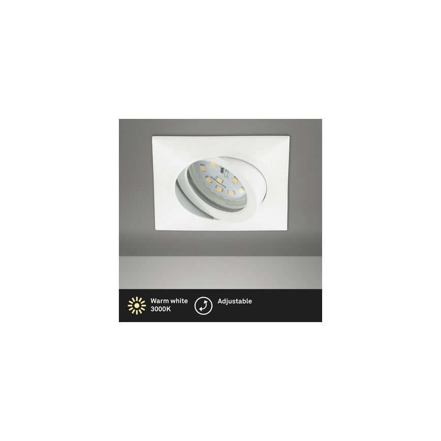 Brilo - Χωνευτό Φωτιστικό μπάνιου LED LED/5W/230V IP23 λευκό