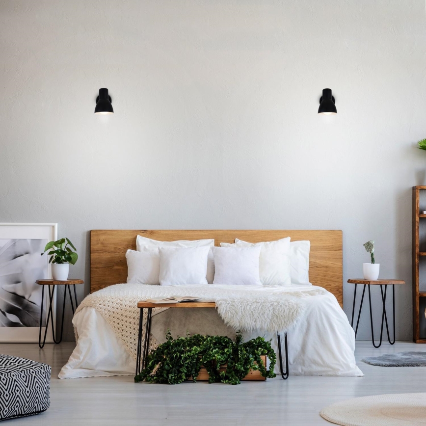 Briloner 10698889 - Προβολέας τοίχου 1xE14/25W/230V μαύρο