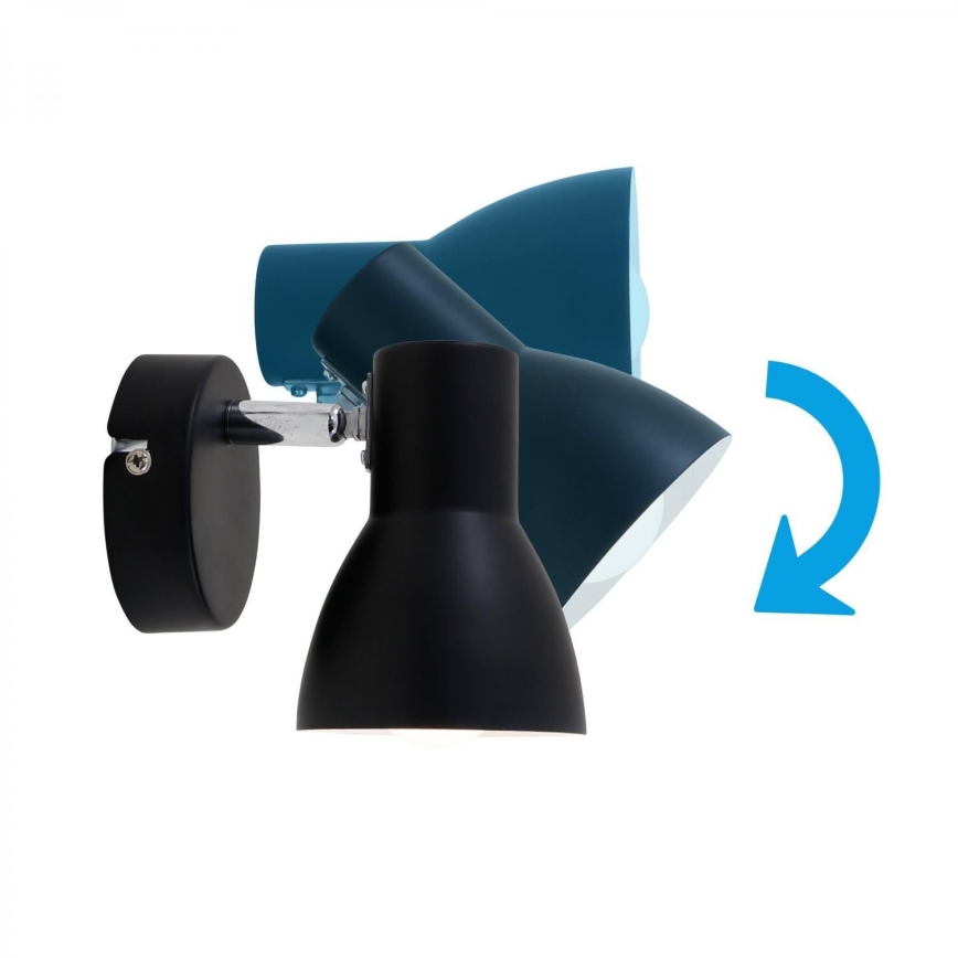 Briloner 10698889 - Προβολέας τοίχου 1xE14/25W/230V μαύρο