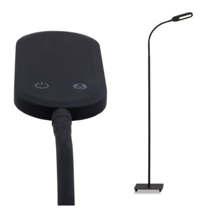 Briloner 1297-015 - LED ευέλικτο επιδαπέδιο φωτιστικό με ρύθμιση φωτεινότητας LED/6,6W/230V 3000K/4000K/6000K