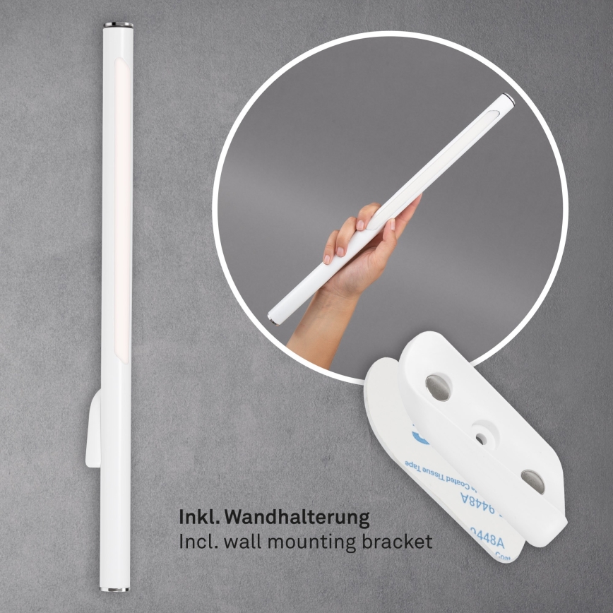 Briloner 1384-016 - LED Dimming αφής επιδαπέδιο φωτιστικό 2σε1 EVERYWHERE LED/2,3W/5V 2000 mAh