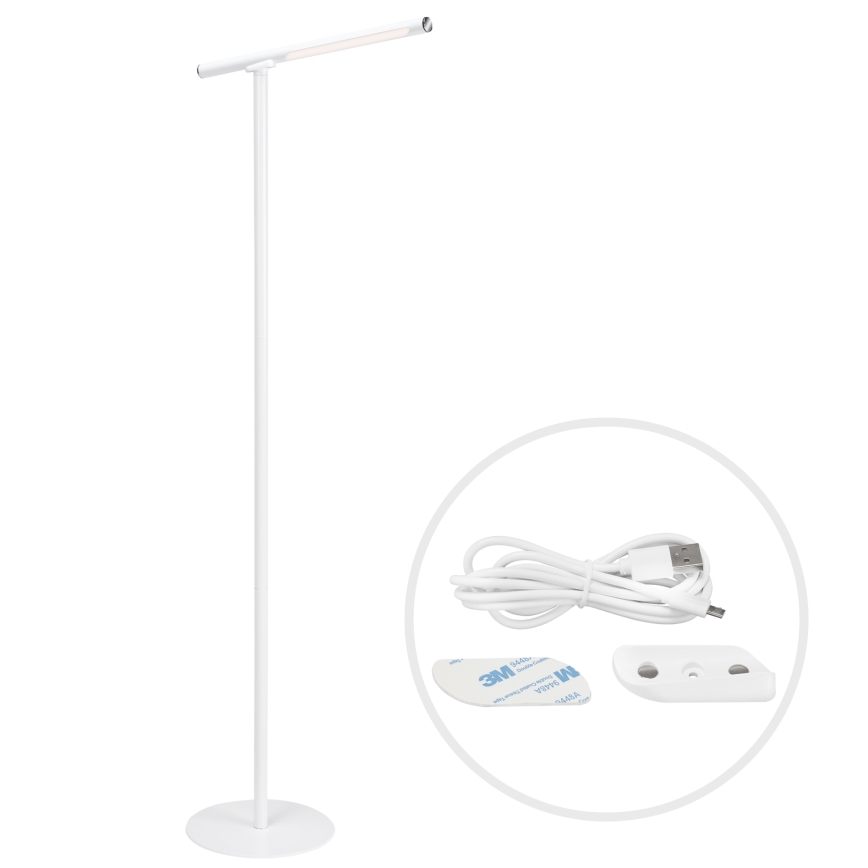 Briloner 1384-016 - LED Dimming αφής επιδαπέδιο φωτιστικό 2σε1 EVERYWHERE LED/2,3W/5V 2000 mAh