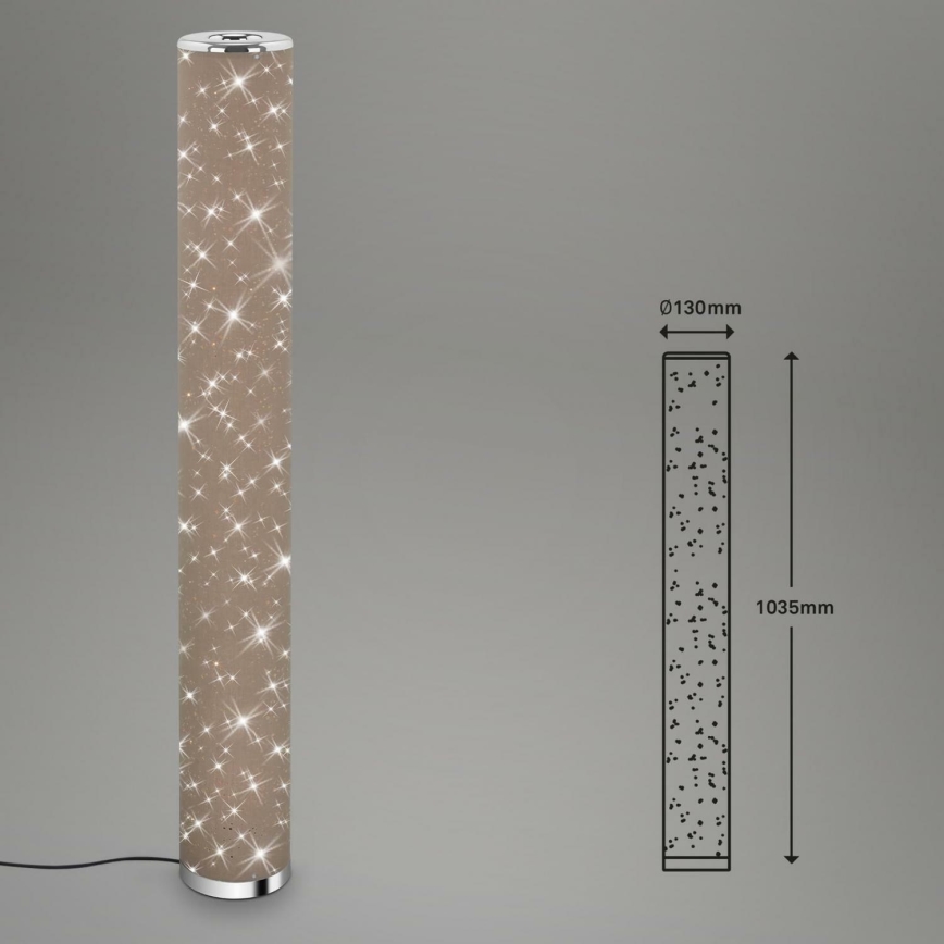 Briloner 1388-011 - Επιδαπέδια λάμπα LED STARRY SKY LED/12W/230V καφέ