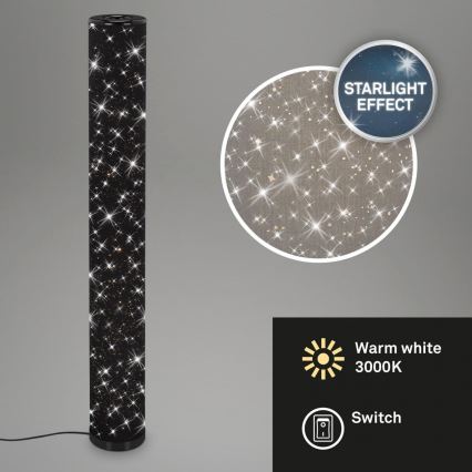 Briloner 1388-015 - Επιδαπέδια λάμπα LED STARRY SKY LED/12W/230V μαύρο