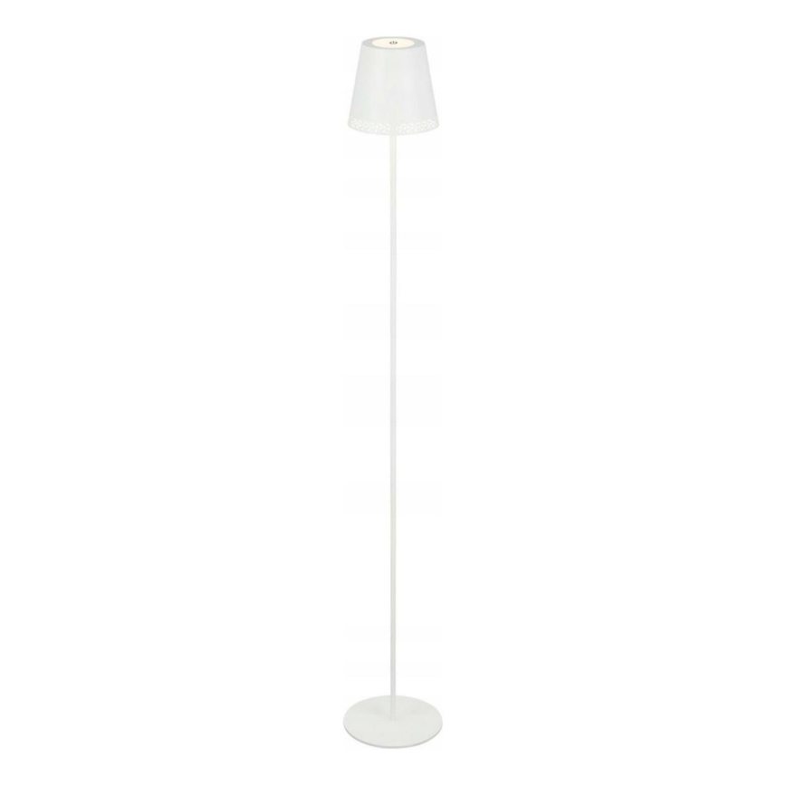 Briloner 1438016 - LED Dimming αφής επιδαπέδιο φωτιστικό 3σε1 LED/3,5W/5V IP44 3000K 38-130 cm λευκό