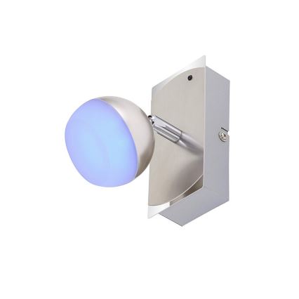 Briloner 2040-012 - LED RGB Φως σποτ με dimmer 1xLED/3,3W/230V + τηλεχειριστήριο