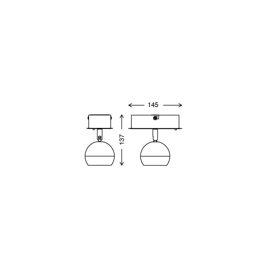 Briloner 2040-012 - LED RGB Φως σποτ με dimmer 1xLED/3,3W/230V + τηλεχειριστήριο