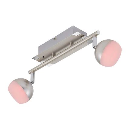 Briloner 2040-022 - LED RGB Φως σποτ με dimmer 2xLED/3,3W/230V + RC