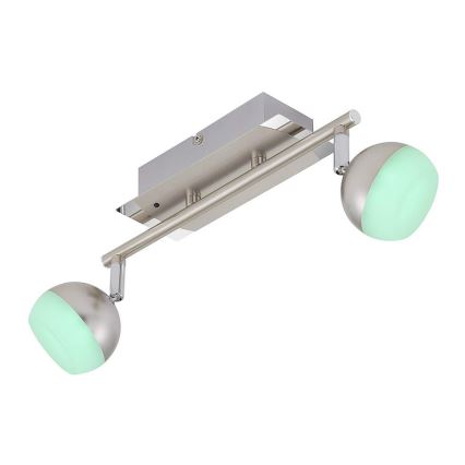 Briloner 2040-022 - LED RGB Φως σποτ με dimmer 2xLED/3,3W/230V + RC