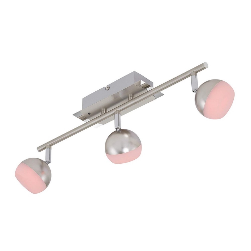 Briloner 2040-032 - Ρυθμιζόμενο LED RGB φωτιστικό σημείου 3xLED/3,3W/230V με τηλεχειριστήριο