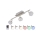 Briloner 2040-032 - Ρυθμιζόμενο LED RGB φωτιστικό σημείου 3xLED/3,3W/230V με τηλεχειριστήριο