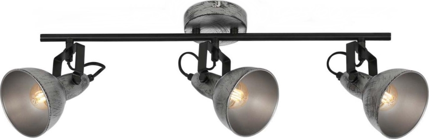 Briloner 2049-034 - Φωτιστικό σποτ RETRO 3xE14/40W/230V γκρι