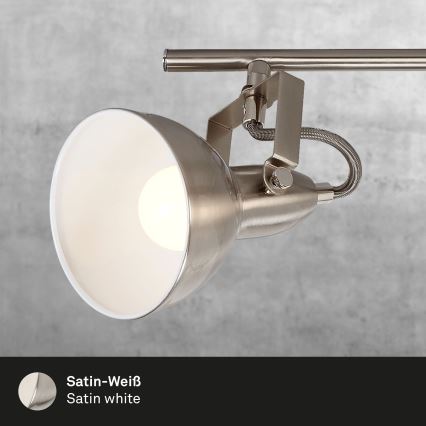 Briloner 2049-042 - Σποτ φωτιστικό 4xE14/40W/230V ασημί