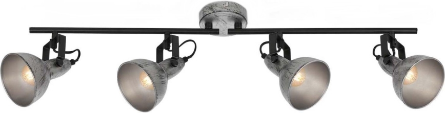 Briloner 2049-044 - Φωτιστικό σποτ RETRO 4xE14/40W/230V γκρι