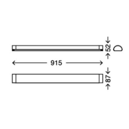 Briloner 2070-218 - LED Φωτιστικό μπάνιου για καθρέφτη BATH LED/15W/230V IP44