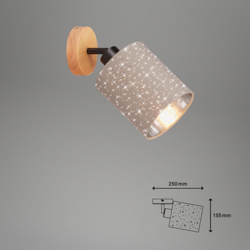 Briloner 2078-011 - Προβολέας τοίχου SPOTLIGHT 1xE27/25W/230V μπεζ