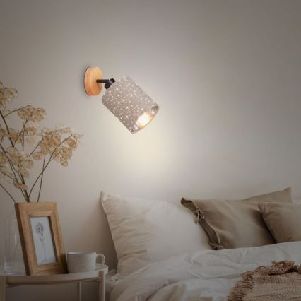 Briloner 2078-011 - Προβολέας τοίχου SPOTLIGHT 1xE27/25W/230V μπεζ