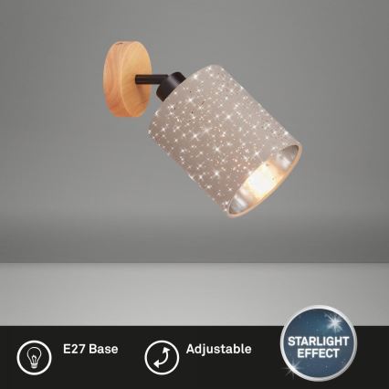 Briloner 2078-011 - Προβολέας τοίχου SPOTLIGHT 1xE27/25W/230V μπεζ
