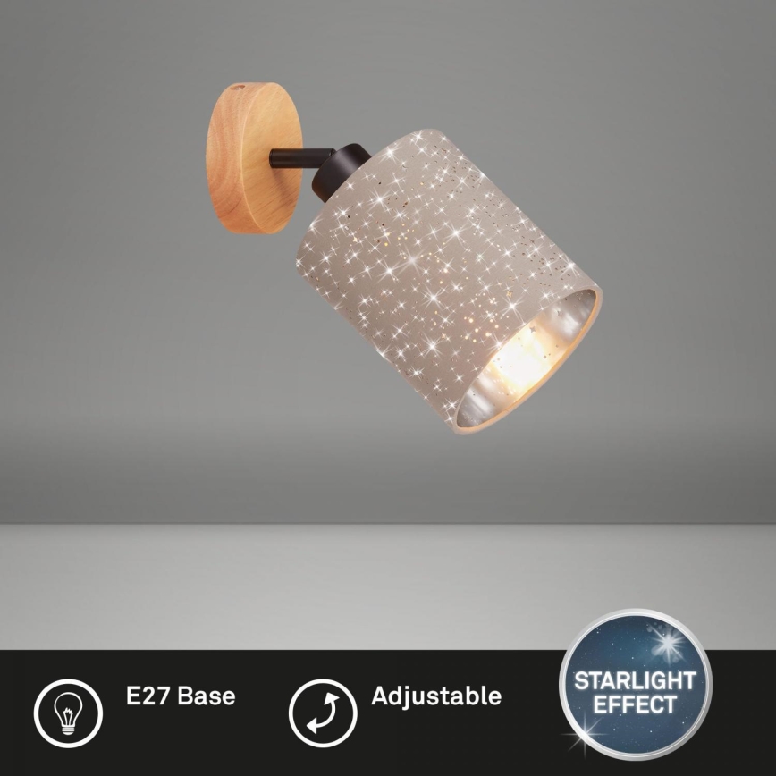 Briloner 2078-011 - Προβολέας τοίχου SPOTLIGHT 1xE27/25W/230V μπεζ