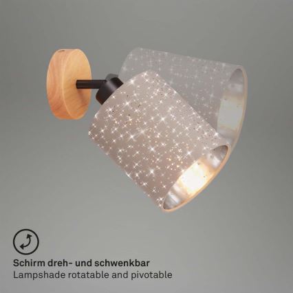 Briloner 2078-011 - Προβολέας τοίχου SPOTLIGHT 1xE27/25W/230V μπεζ