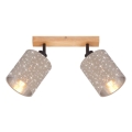 Briloner 2078-021 - Φωτιστικό σποτ SPOTLIGHT 2xE27/25W/230V μπεζ