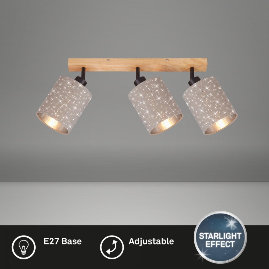Briloner 2078-031 - Φωτιστικό σποτ SPOTLIGHT 3xE27/25W/230V μπεζ