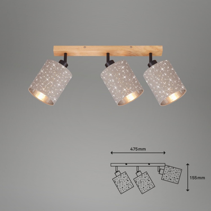 Briloner 2078-031 - Φωτιστικό σποτ SPOTLIGHT 3xE27/25W/230V μπεζ