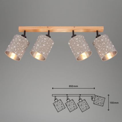 Briloner 2078-041 - Φωτιστικό σποτ SPOTLIGHT 4xE27/25W/230V μπεζ