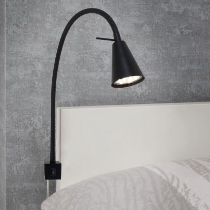 Briloner 2080-015 - LED ρυθμιζόμενο φωτιστικό τοίχου COMFORT LIGHT 1xGU10/5W/230V μαύρο