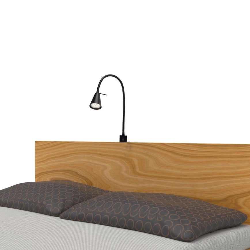 Briloner 2080-015 - LED ρυθμιζόμενο φωτιστικό τοίχου COMFORT LIGHT 1xGU10/5W/230V μαύρο