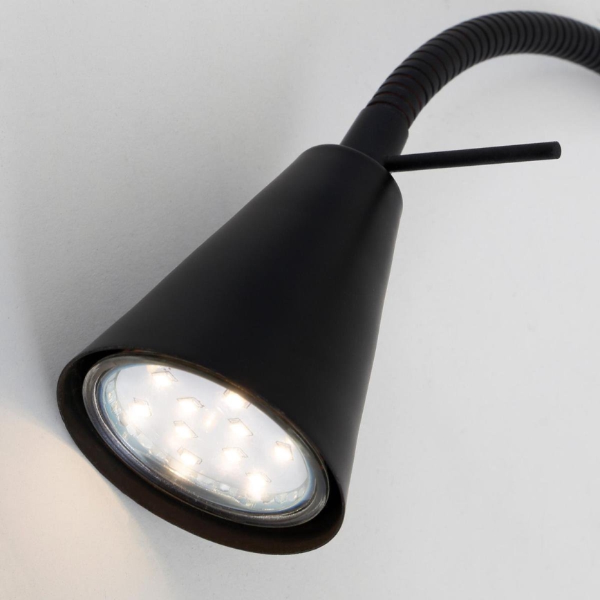 Briloner 2080-015 - LED ρυθμιζόμενο φωτιστικό τοίχου COMFORT LIGHT 1xGU10/5W/230V μαύρο