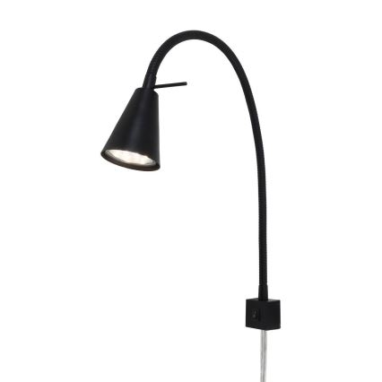Briloner 2080-015 - LED ρυθμιζόμενο φωτιστικό τοίχου COMFORT LIGHT 1xGU10/5W/230V μαύρο
