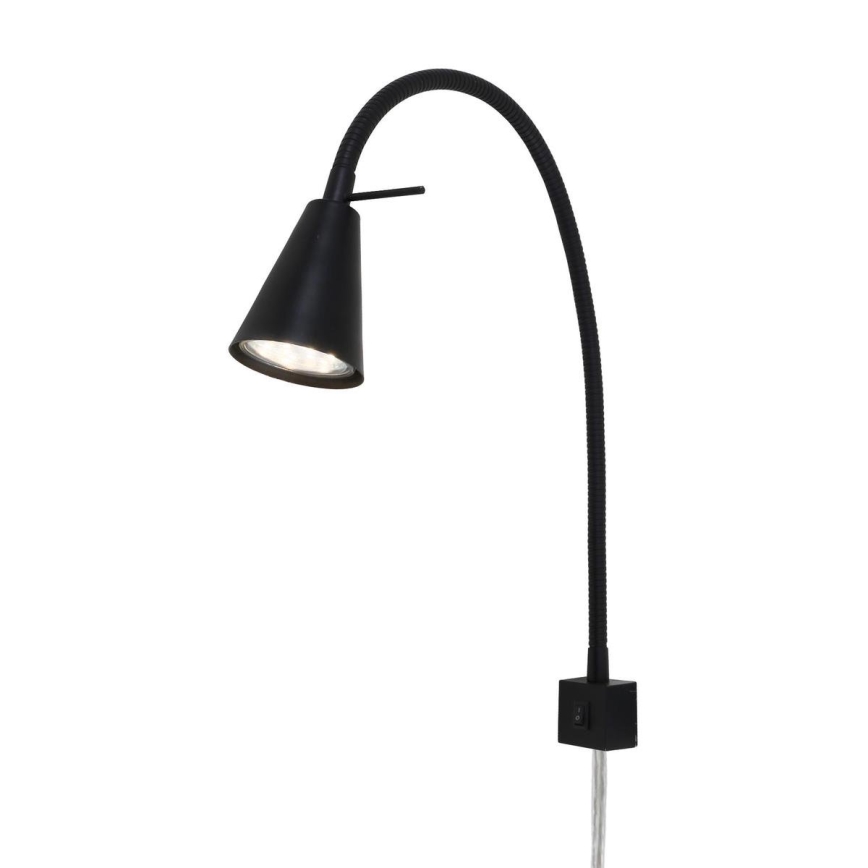 Briloner 2080-015 - LED ρυθμιζόμενο φωτιστικό τοίχου COMFORT LIGHT 1xGU10/5W/230V μαύρο