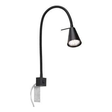 Briloner 2080-015 - Λάμπα τοίχου LED COMFORT LIGHT 1xGU10/5W/230V μαύρο