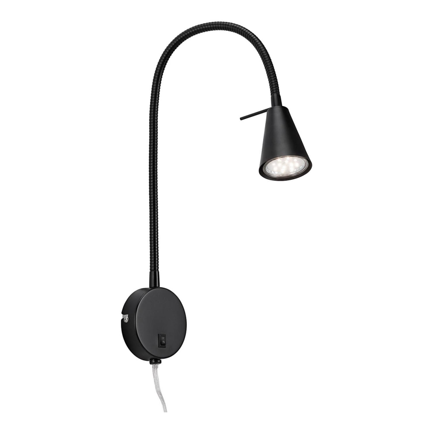Briloner 2082-015 - Λάμπα τοίχου LED COMFORT LIGHT 1xGU10/5W/230V μαύρο