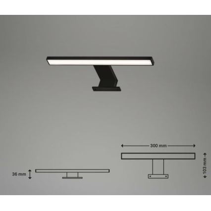 Briloner 2104-015 - Φωτισμός καθρέφτη μπάνιου LED DUN LED/5W/230V 30 cm IP44