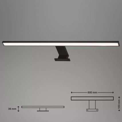 Briloner 2104-115 - Φωτισμός καθρέφτη μπάνιου LED DUN LED/8W/230V 60 cm IP44