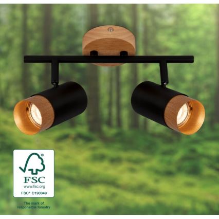 Briloner 2144025 - Φωτιστικό σποτ SPOT 2xGU10/9W/230V