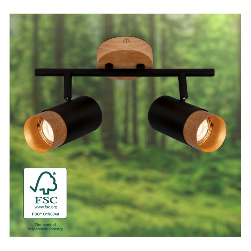 Briloner 2144025 - Φωτιστικό σποτ SPOT 2xGU10/9W/230V