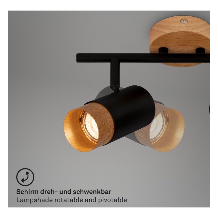 Briloner 2144025 - Φωτιστικό σποτ SPOT 2xGU10/9W/230V
