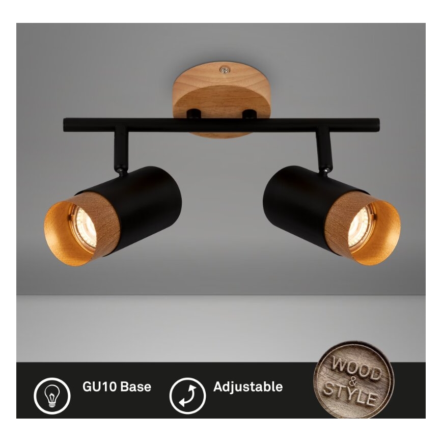 Briloner 2144025 - Φωτιστικό σποτ SPOT 2xGU10/9W/230V