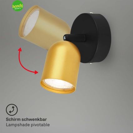 Briloner 2145-017 - Επιτοίχιο φωτιστικό σποτ 1xGU10/9W/230V