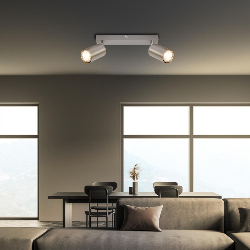 Briloner 2172-022 - Σποτ φωτιστικό SPOT 2xGU10/9W/230V ματ χρώμιο