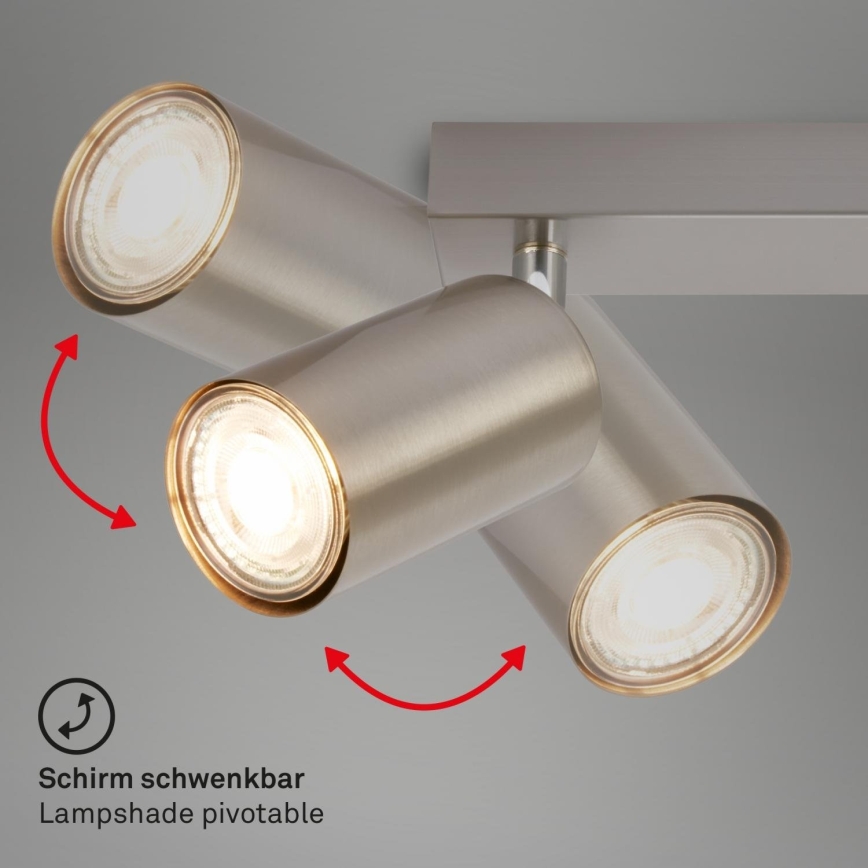 Briloner 2172-022 - Σποτ φωτιστικό SPOT 2xGU10/9W/230V ματ χρώμιο