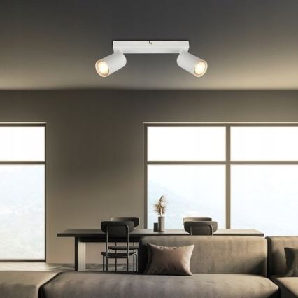 Briloner 2172-026 - Φωτιστικό σποτ SPOT 2xGU10/9W/230V λευκό