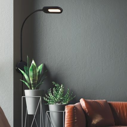 Briloner 2177015 - LED Dimmable εύκαμπτο φωτιστικό τοίχου LED/6W/230V μαύρο