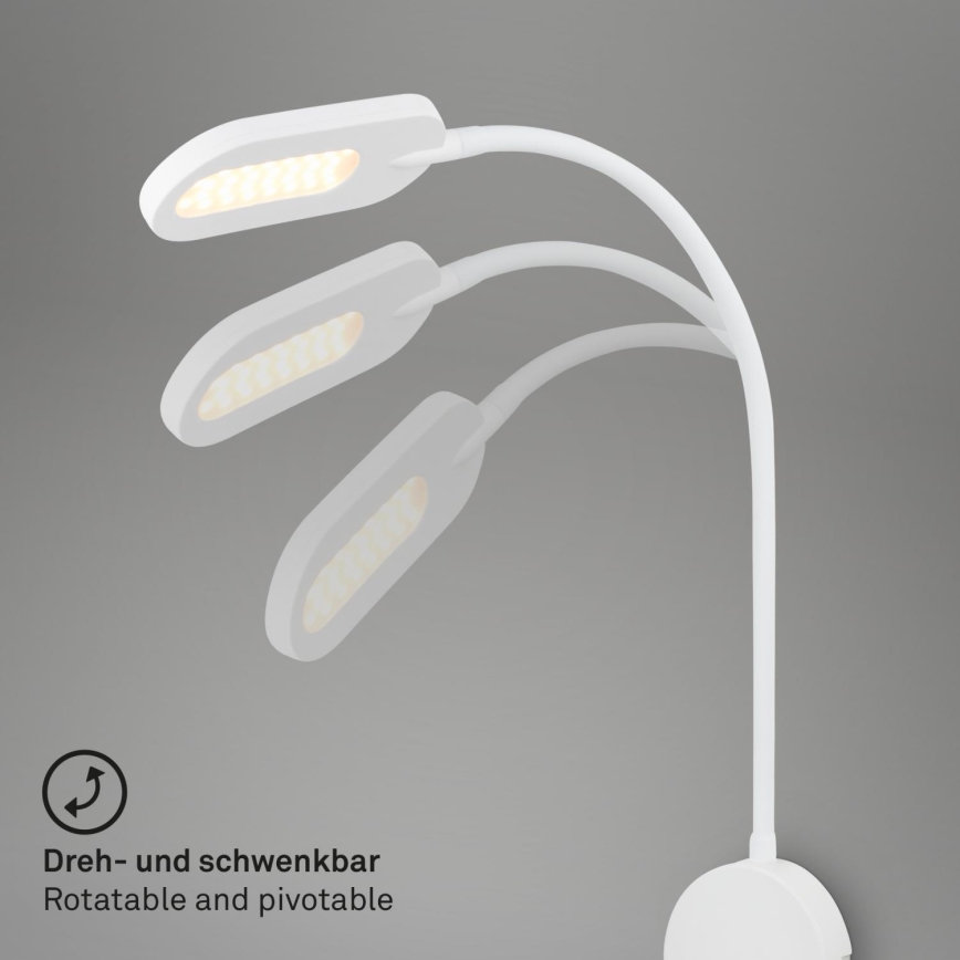 Briloner 2177016 - LED Dimmable φωτιστικό τοίχου εύκαμπτο LED/6W/230V λευκό